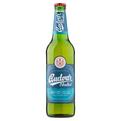 Obrázek Budvar Nealko nealkoholické pivo lahev 0,5l