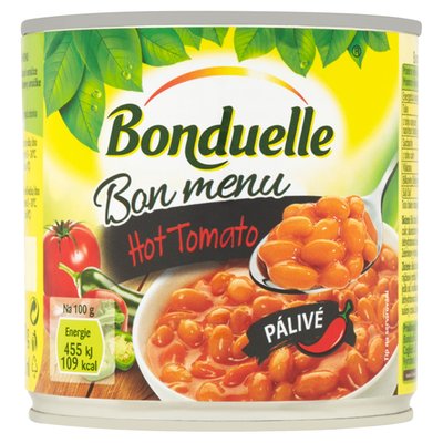 Obrázek Bonduelle Bon Menu Bílé fazole v rajčatové omáčce pálivé 430g