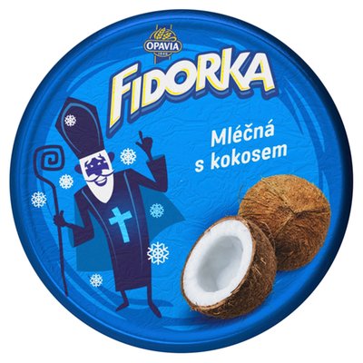 Obrázek Opavia Fidorka Mléčná s kokosem, oplatka, modrá 30g