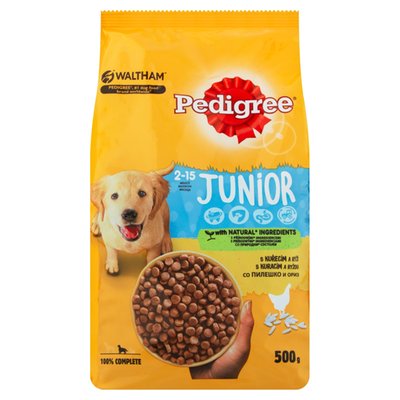 Obrázek Pedigree Junior s kuřecím a rýží 500g