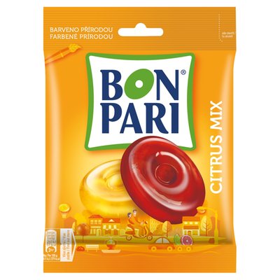 Obrázek BON PARI Citrus Mix bonbóny s citrusovými příchutěmi 90g 