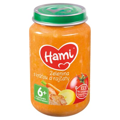 Obrázek Hami masozeleninový příkrm Zelenina s krůtou a rajčaty od uk. 6. měsíce 200g