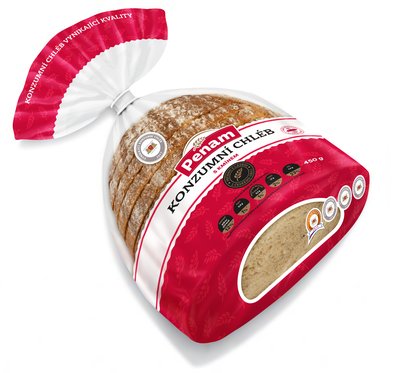 Obrázek Chléb konzumní s kmínem 450 g Balený, krájený