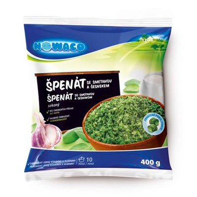 Obrázek Špenát se smetanou a česnekem Nowaco 400 g