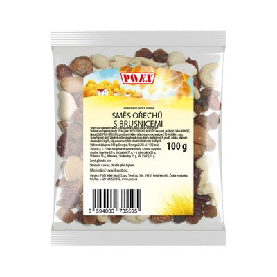 Obrázek Směs ořechů s brusnicemi 200 g