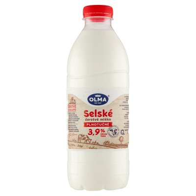Obrázek Olma Selské čerstvé mléko plnotučné 3,9% 1l