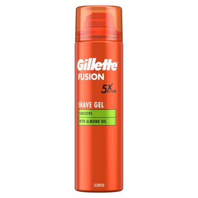 Obrázek Gillette Fusion Gel Na Holení S Mandlovým Olejem, Pro Citlivou Pokožku, 200ml