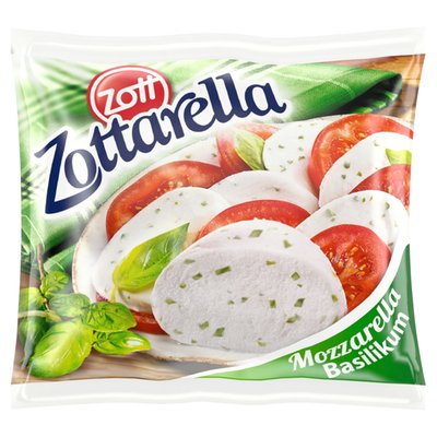 Obrázek Zott Zottarella Mozzarella s bazalkou 125g