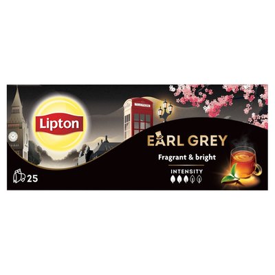 Obrázek Lipton Earl Grey černý čaj aromatizovaný 25 sáčků 37,5g