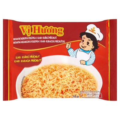 Obrázek Vi Huong Instantní nudlová polévka s kari-kuřecí příchutí 70g