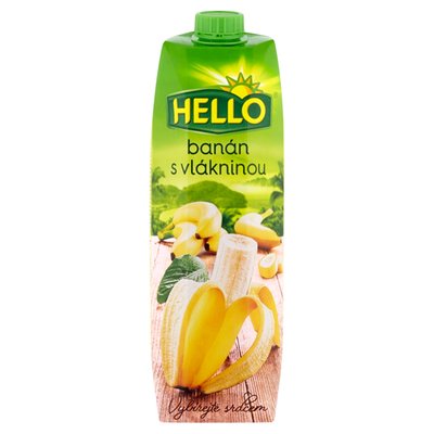 Obrázek X-HELLO BANAN S VLAKNINOU 1 L TPP