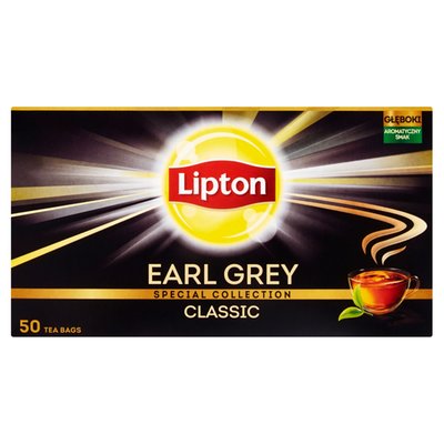 Obrázek Lipton Černý aromatizovaný čaj Earl Grey 50 sáčků