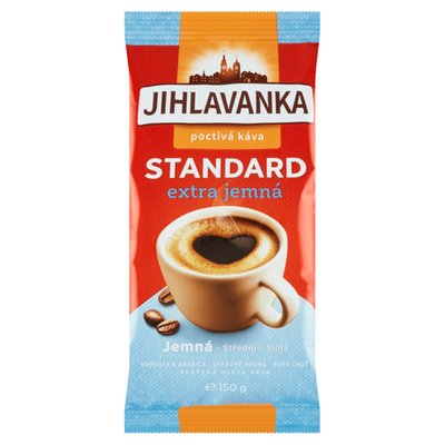 Obrázek Jihlavanka Standard extra jemná pražená mletá káva 150g