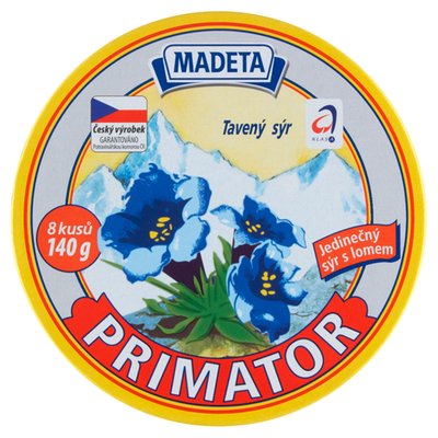 Obrázek Madeta Primator tavený sýr 8 ks 140g