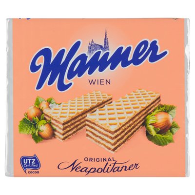 Obrázek Manner Křupavé oplatky s krémovou oříškovou náplní 75g