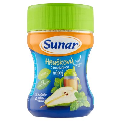 Obrázek Sunar Rozpustný nápoj hruškový s meduňkou 200g