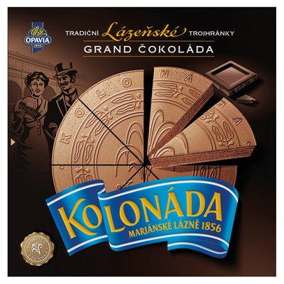 Obrázek Opavia Kolonáda Trojhránky lázeňské oplatky Grand čokoláda 200g