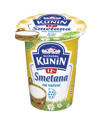 Obrázek KUNÍN Smetana UHT 12%, 375g