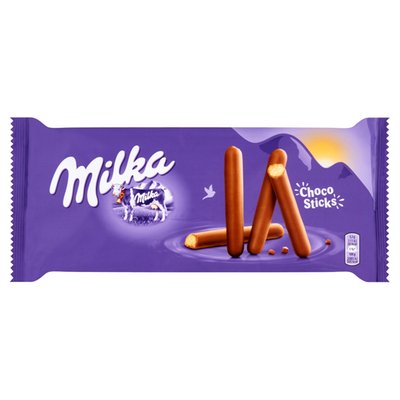Obrázek Milka Choco Sticks sušenky celomáčené, mléčná čokoláda 112g