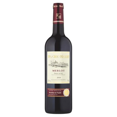 Obrázek Roche Mazet Merlot Pays D'OC červené víno 75cl