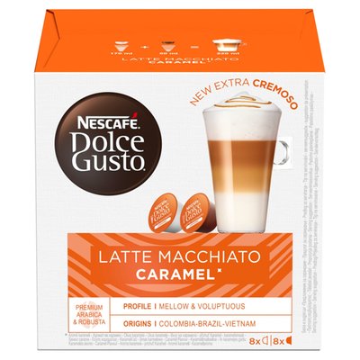 Obrázek NESCAFÉ® Dolce Gusto® Latte Macchiato Caramel - kávové kapsle - 16 ks