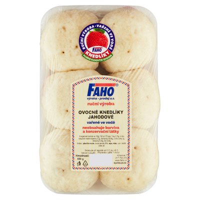 Obrázek Faho Ovocné knedlíky jahodové 550g