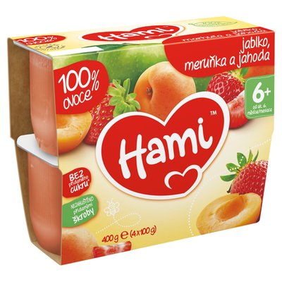 Obrázek X HAMI 100%OVOCE JABLKO.MER.JAH.6+400G