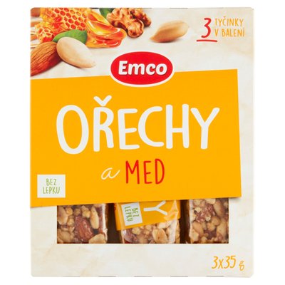 Obrázek Emco Ořechy a med 3 x 35g