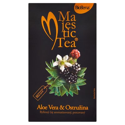 Obrázek Biogena Majestic Tea Aloe vera & ostružina bylinný čaj aromatizovaný, porcovaný 20 x 2,5g