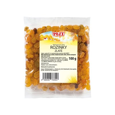 Obrázek Rozinky zlaté 100 g