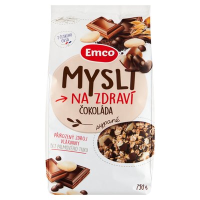 Obrázek Emco Mysli na Zdraví Sypané čokoláda 750g