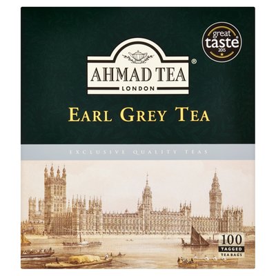 Obrázek Ahmad Tea Earl Grey černý čaj 100 x 2g