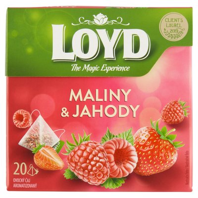 Obrázek Loyd Ovocný čaj aromatizovaný maliny & jahody 20 x 2g (40g)