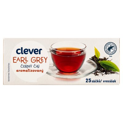 Obrázek clever Earl grey černý čaj aromatizovaný 25 x 1,75g (43,75g)