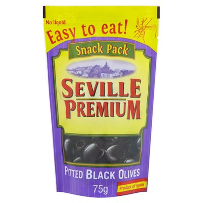 Obrázek Seville Premium Černé olivy bez pecky 75g