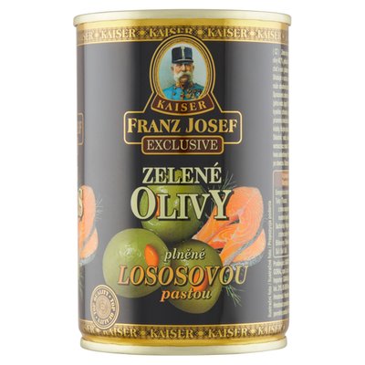 Obrázek Franz Josef Kaiser Exclusive Zelené olivy plněné lososovou pastou 300g