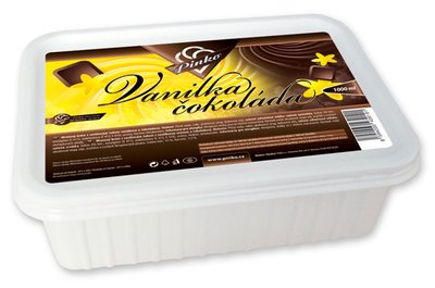 Obrázek Vanička zmrzliny 1l vanilka-čokoláda