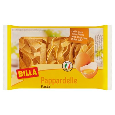 Obrázek BILLA Pappardelle těstoviny semolinové vaječné sušené 250g