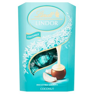 Obrázek Lindt Lindor Mléčná čokoláda s jemnou kokosovou náplní 200g