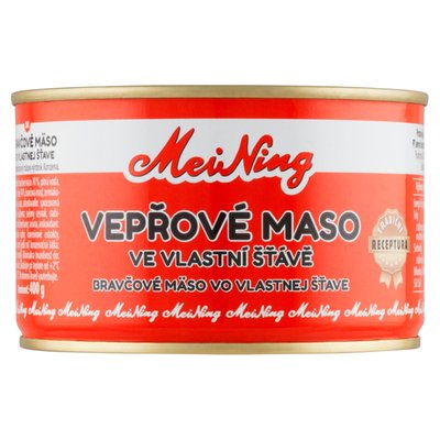 Obrázek Mei Ning Vepřové maso ve vlastní šťávě 400g