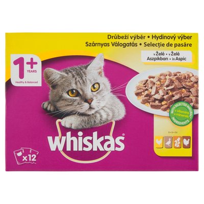Obrázek WHISKAS DRUBEZI VYBER V ZELE 12X100G