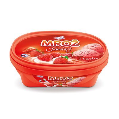 Obrázek Mrož jahodový s tvarohem vanička 850 ml