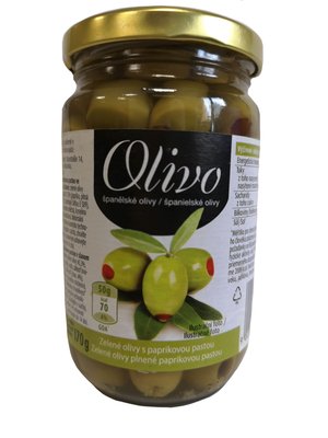 Obrázek Olivo zelené olivy plněné 300 g