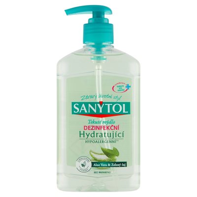 Obrázek Sanytol Tekuté mýdlo dezinfekční hydratující aloe vera & zelený čaj 250ml