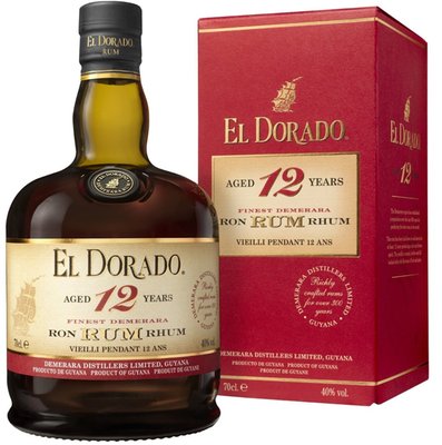 Obrázek El Dorado Rum 12 YO 40% Alc., dárkové balení 0.7 l