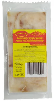 Obrázek Filé porce z aljašské tresky Vinica 2x100 g