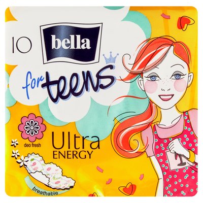 Obrázek Bella For Teens Ultra energy Hygienické vložky s křidélky á 10 ks