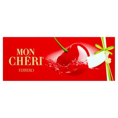 Obrázek Ferrero Mon Chéri Čokoládové bonbony formované s likérovou náplní a celou třešní 105g