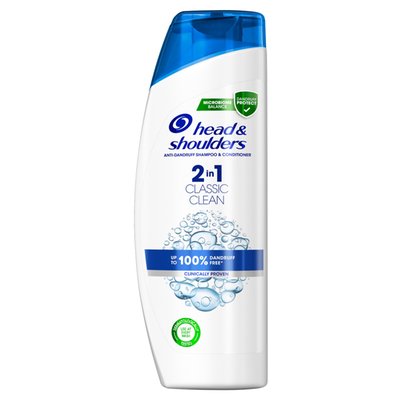 Obrázek Head & Shoulders Classic Clean 2 V 1 Šampon A Kondicionér Proti Lupům, Pro Vlasy Až 100% Bez Lupů