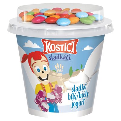 Obrázek Kostíci Sladkáči sladký bílý jogurt 109g